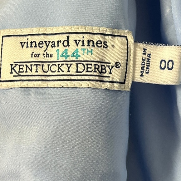EUC Vineyard Vines 144th Kentucky Derby Lace Dress In Periwinkle, Size 00 - Picture 14 of 16